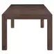 Cascade Falls Satin Espresso 100" Extendable Rectangular Dining Table