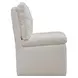 Dining Studio Ivory Upholstered Pillowtop Dining Side Chair with Casters