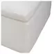 Dining Studio Ivory Upholstered Pillowtop Dining Side Chair with Casters
