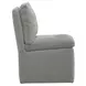 Dining Studio Sapphire Upholstered Pillowtop Dining Side Chair with Casters