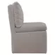 Dining Studio Truffle Upholstered Pillowtop Dining Side Chair with Casters