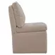 Dining Studio Wicker Upholstered Pillowtop Dining Side Chair with Casters