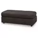 Coralene Onyx Performance Fabric Upholstered Rectangular Oversized Accent Ottoman