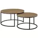 Lainey Mango Round Nesting Coffee Table Set of 2