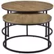 Lainey Mango Round Nesting Coffee Table Set of 2