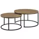 Lainey Mango Round Nesting Coffee Table Set of 2