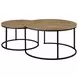 Lainey Mango Round Nesting Coffee Table Set of 2