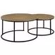 Lainey Mango Round Nesting Coffee Table Set of 2