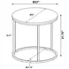 Lainey Mango Round End Table