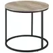 Lainey Distressed Pine Round End Table