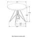Hadi Cement And Gunmetal End Table