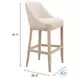 Calmo Beige Bar Stool