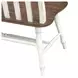 Al Fresco Graphite and Whitestone 42" Dining Bench