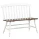 Al Fresco Graphite and Whitestone 42" Dining Bench