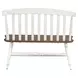 Al Fresco Graphite and Whitestone 42" Dining Bench