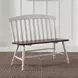 Al Fresco Graphite and Whitestone 42" Dining Bench