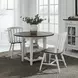 Garden Terrace Graphite and Whitestone 3 Piece Extendable Drop Leaf Dining Set