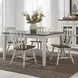 Al Fresco Graphite and Whitestone 74" Extendable Rectangular Dining Table