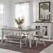 Al Fresco Graphite and Whitestone 42" Dining Bench
