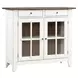 Al Fresco Graphite and Whitestone 2 Glass Door Server