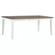 Al Fresco Graphite and Whitestone 74" Extendable Rectangular Dining Table