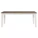 Al Fresco Graphite and Whitestone 74" Extendable Rectangular Dining Table