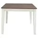 Al Fresco Graphite and Whitestone 74" Extendable Rectangular Dining Table