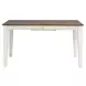 Al Fresco Graphite and Whitestone 74" Extendable Rectangular Dining Table