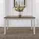 Al Fresco Graphite and Whitestone 74" Extendable Rectangular Dining Table