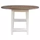 Al Fresco Graphite and Whitestone 42" Drop Leaf Round Dining Table