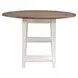 Al Fresco Graphite and Whitestone 42" Drop Leaf Round Dining Table