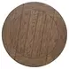 Al Fresco Graphite and Whitestone 42" Drop Leaf Round Dining Table