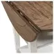 Al Fresco Graphite and Whitestone 42" Drop Leaf Round Dining Table