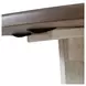 Al Fresco Graphite and Whitestone 42" Drop Leaf Round Dining Table