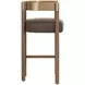 Marcelo Eglinton Espresso Upholstered Bar Stool
