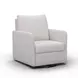 Nancy Light Gray Upholstered Swivel Glider Rocker Nursing Chair
