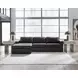 ModMax II Black Leather Sofa Sectional