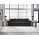 ModMax II Black Leather 3 Piece Modular 108" Sofa