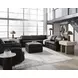 ModMax II Black Leather 5 Piece Sectional