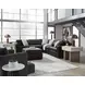 ModMax II Black Leather 5 Piece Sectional