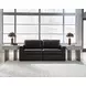 ModMax II Black Leather 2 Piece Modular 76" Loveseat