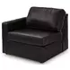 ModMax II Black Leather 3 Piece Modular 108" Sofa
