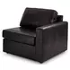 ModMax II Black Leather 3 Piece Modular 108" Sofa