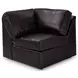 ModMax II Black Leather 8 Piece Audio Consoles Sectional with Chaise