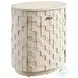 Rendezvous Limestone Oval Albion Nightstand