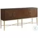 Rendezvous Walnut Round Extendable Warwick Dining Room Set