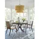 Rendezvous Walnut Round Extendable Warwick Dining Table