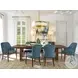 Rendezvous Walnut Double Pedestal Extendable Portman Dining Table