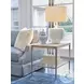 Rendezvous Beige Marble and Rose Gold Rectangle Bulgari End Table
