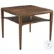 Rendezvous Walnut Square Andora Lamp Table